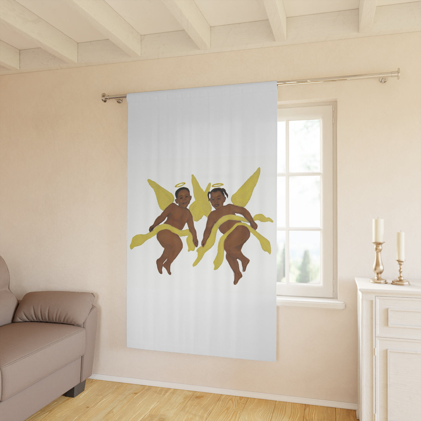 Window Angel Curtains (1 Piece)