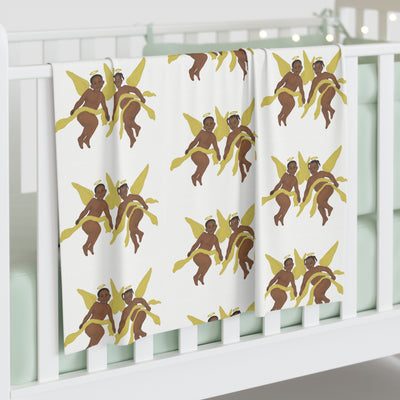 Babyanoo,®Inc. Multiple Brown Angel Baby Swaddle Blanket